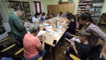 Delavnica ročnega tkanja v KS Senožeče