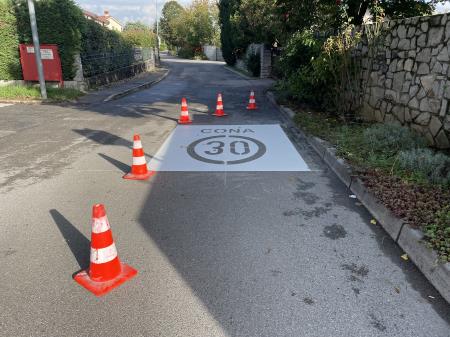 Umirjanje prometa v Gabrovem naselju