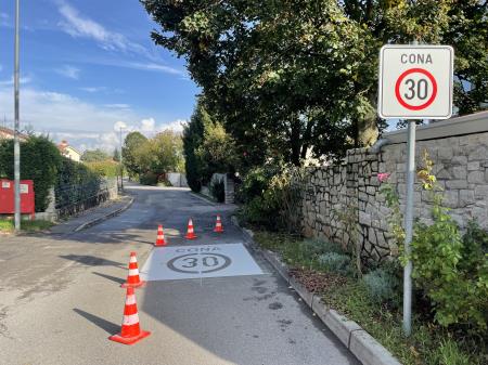 Umirjanje prometa v Gabrovem naselju