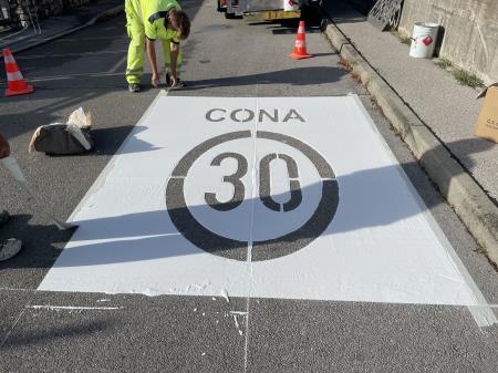 Umirjanje prometa v Gabrovem naselju