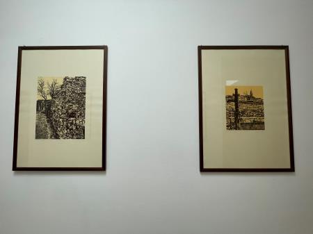 Novo razstavljene grafike Stojana Zafreda v prostorih občinske uprave